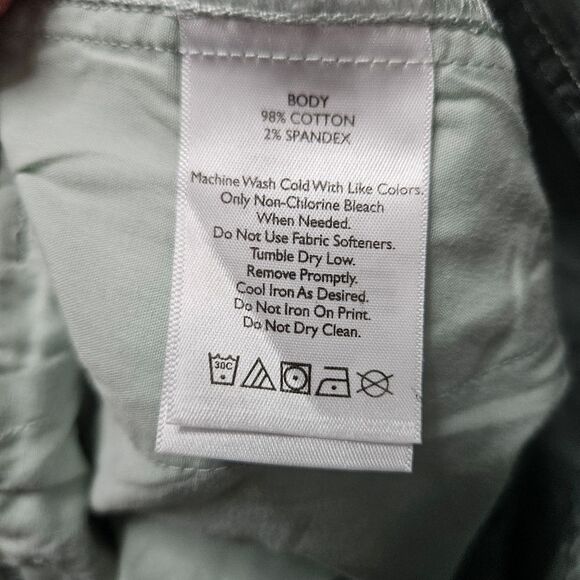 Eddie Bauer Cargo Pants Women’s Size 6 (32x23) Pale Green Cropped Drawstring Leg - Picture 3 of 12